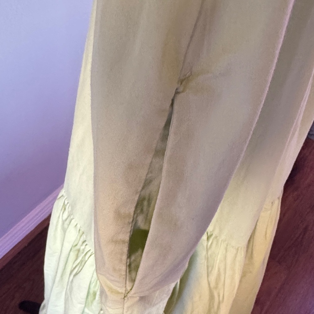 Abercrombie & Fitch XS Light Green Smocked Maxi Dress - Picture 5 of 6